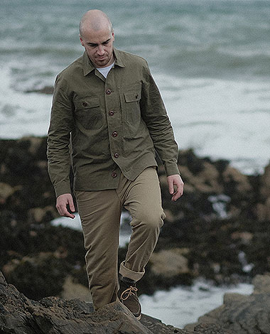 Courtney & Co.  Cornbury 956 Brown 109 on rugged outerwear